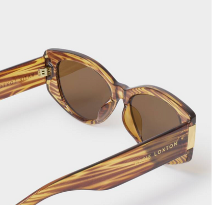 Rimini Sunglasses Striped Brown