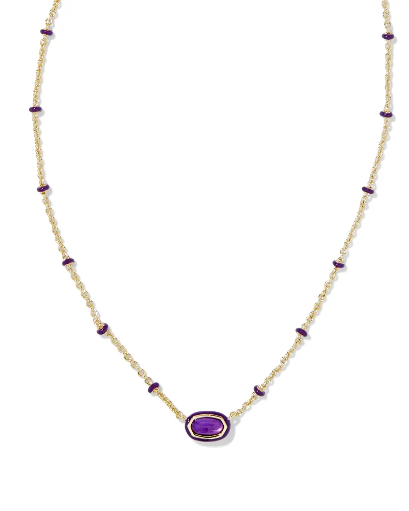 Mini Elisa Enamel Pendant Necklace