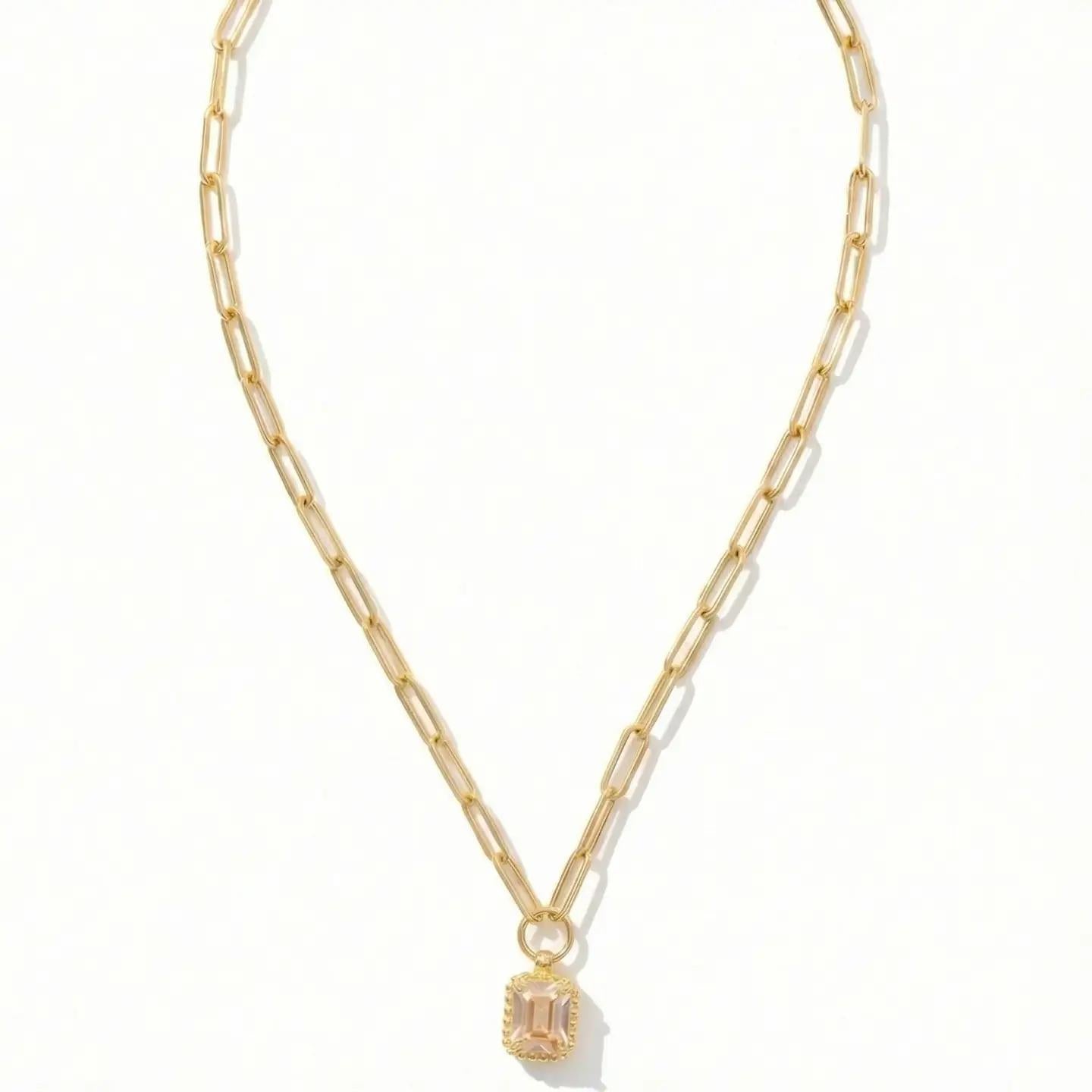 Octavia Scalloped Pendant Necklace