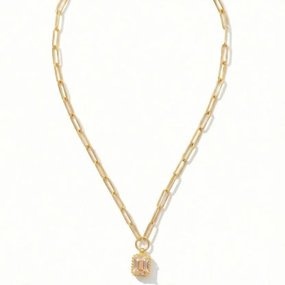Octavia Scalloped Pendant Necklace