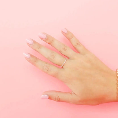 Ella Beaded Band in Silver