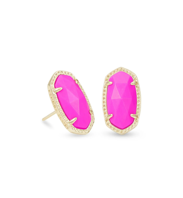 Ellie Earring Gold Magneta
