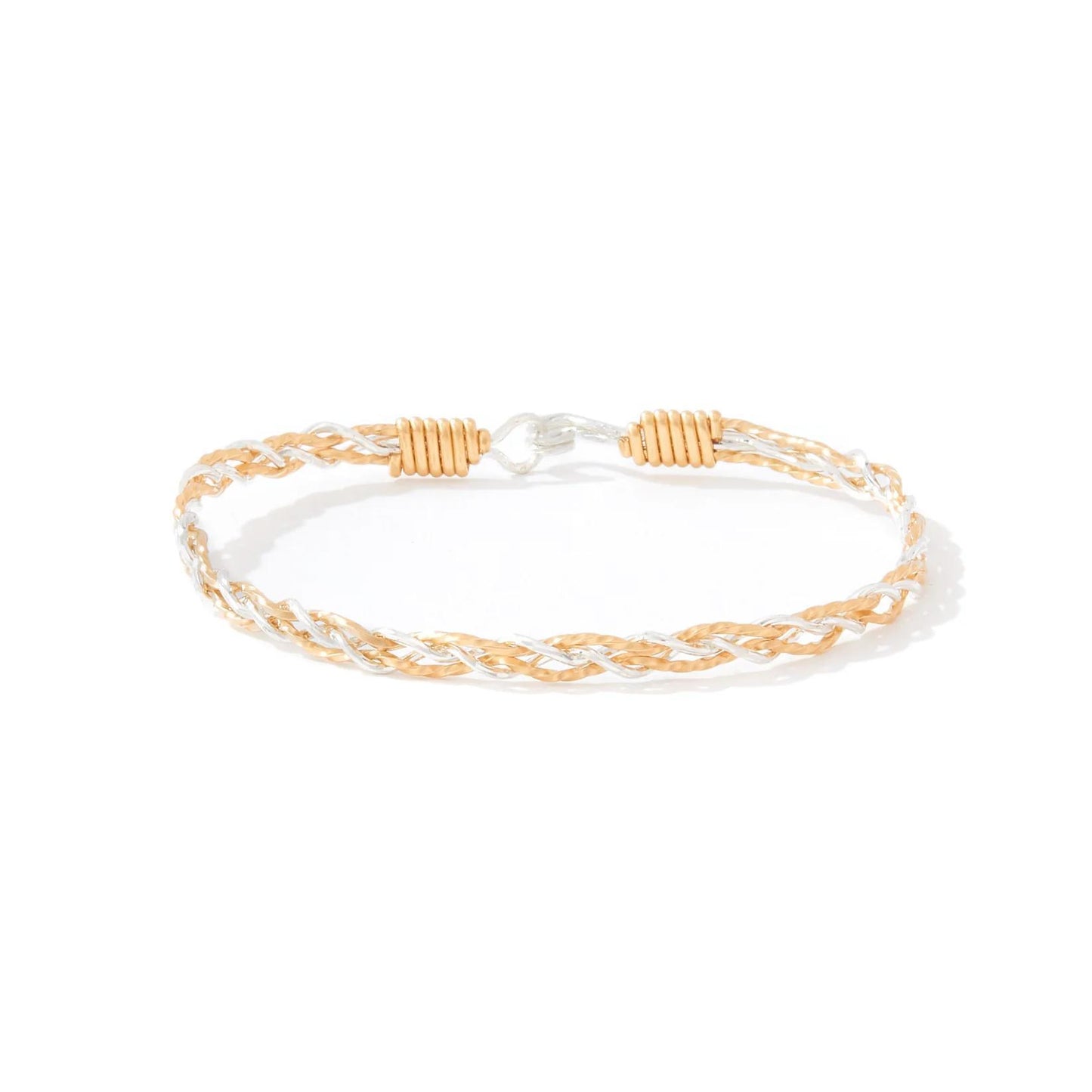 Lean On Me Bracelet- 14K Gold Artist Wire and Sterling Silver