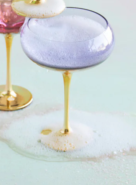 Gilded Coupe Glasses