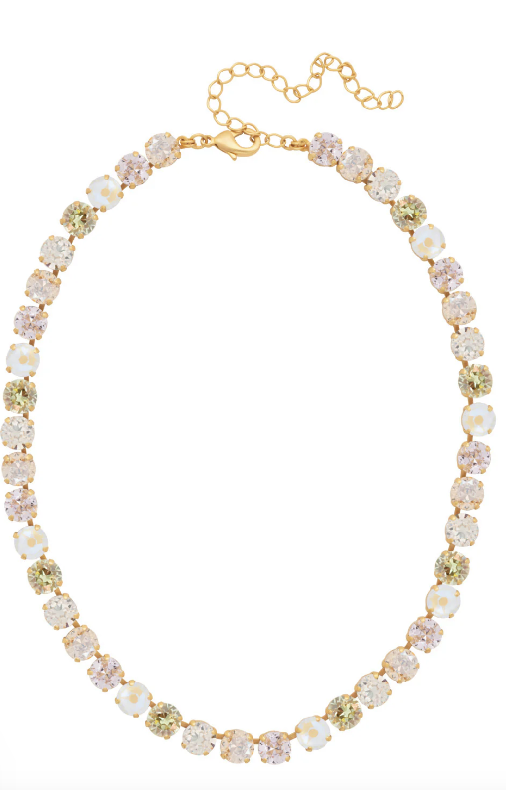 Matilda Tennis Necklace Matte Gold Golden Goddess