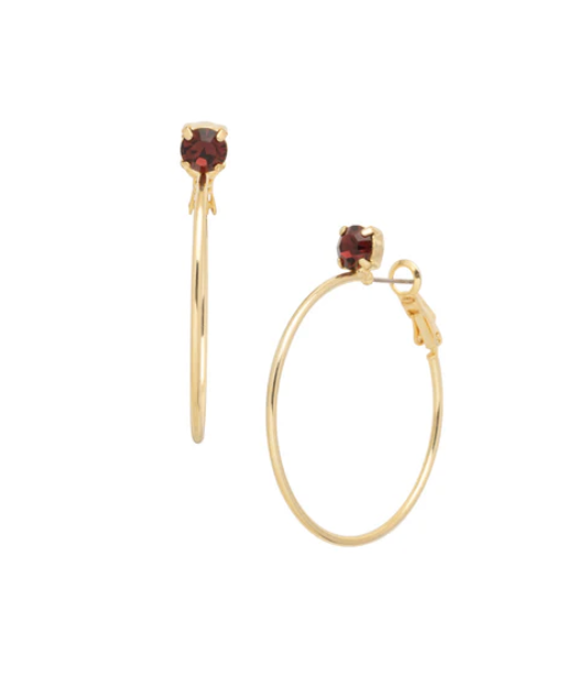 Mini Serafina Hoop Earrings