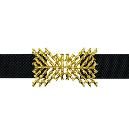 Crisscross Bamboo Belt Buckle