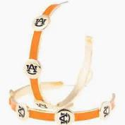 AU Enamel Hoop Earrings