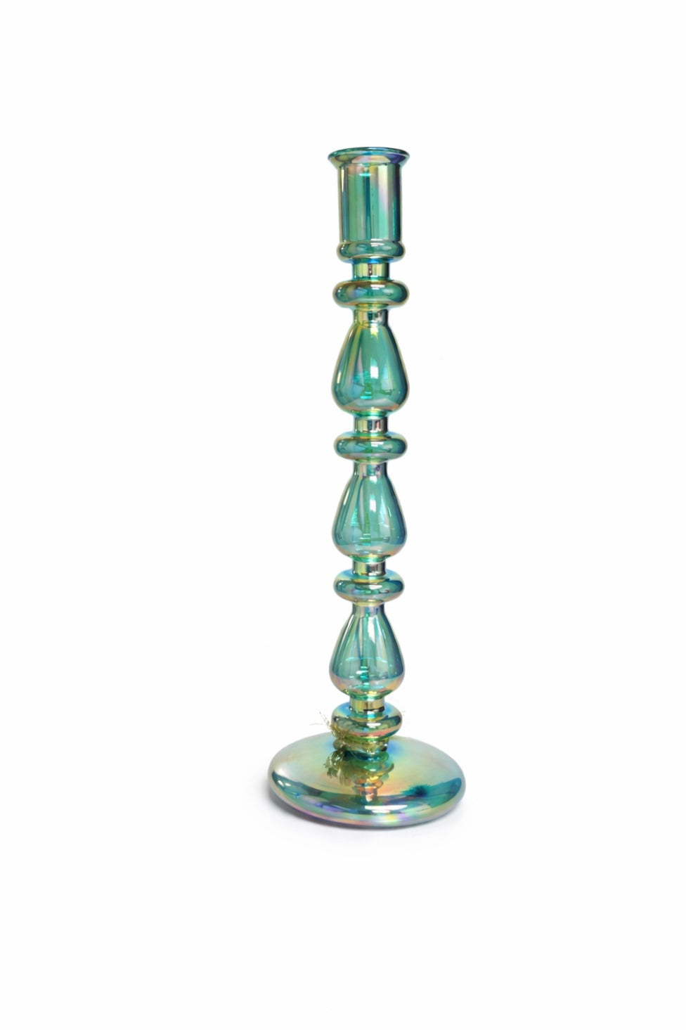 Opalescence Essence Taper Candle Holder, Glass, 8.5'' & 11''