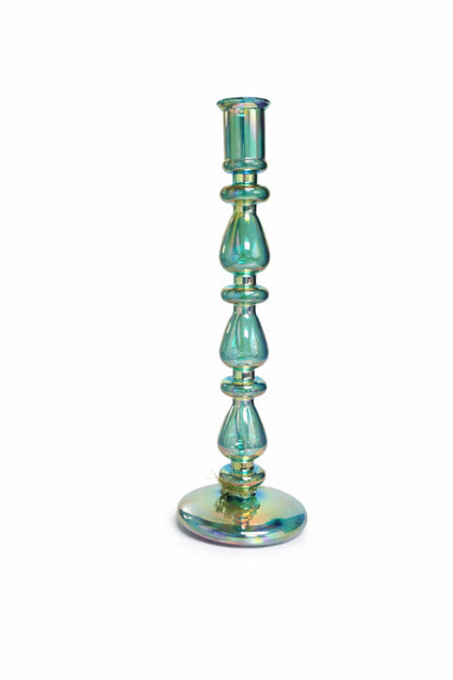 Opalescence Essence Taper Candle Holder, Glass, 8.5'' & 11''