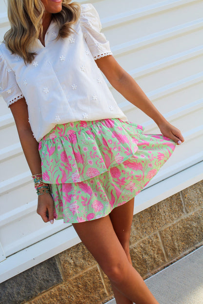 Green "Get Me" Skirt