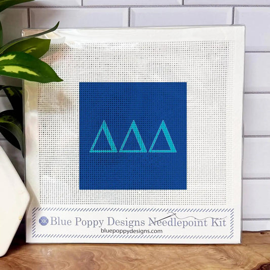 Delta Delta Delta Needlepoint Kit | default - #NP88-GRK-008