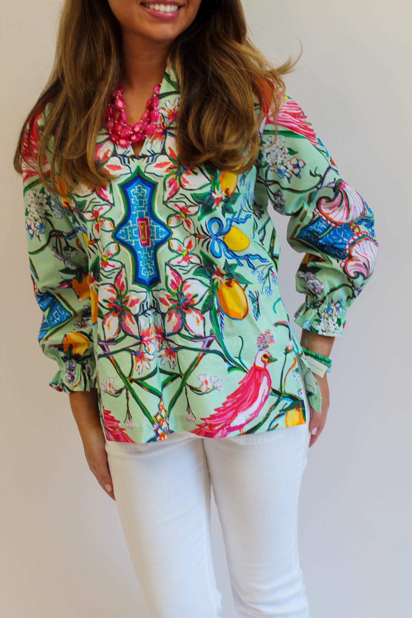 Mint Chinois Harper Top