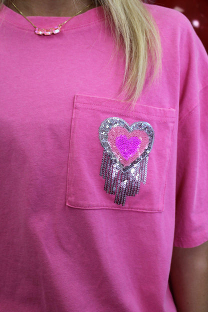 Glamor Heart Pocket Tee