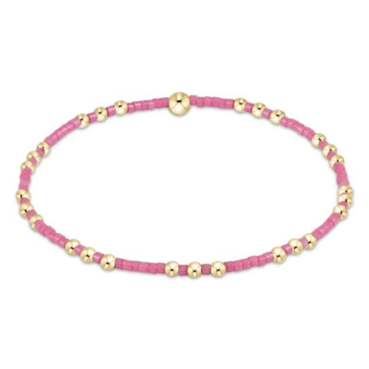 Hope Joy Gold Bracelet- Bubblegum