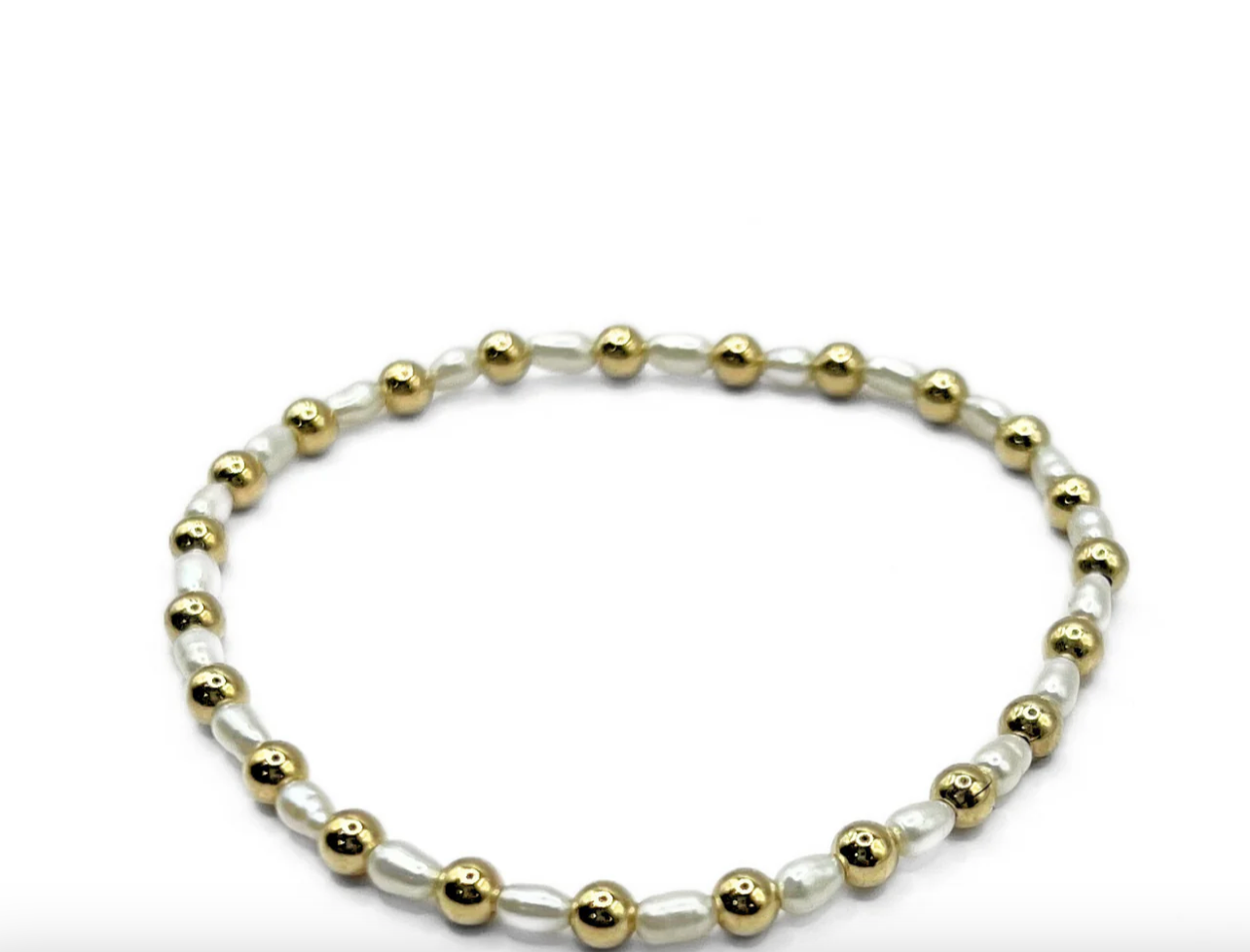 Mountauk 14k Gold and Pearl Waterproof Bracelet