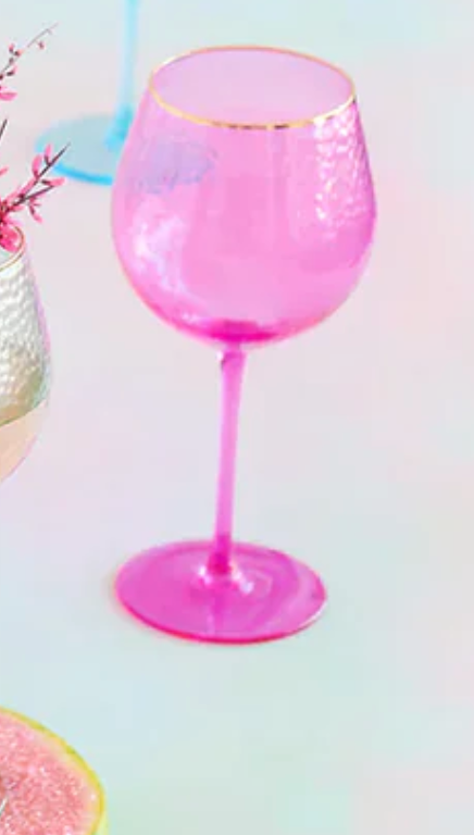 Rainbow Wine Glass