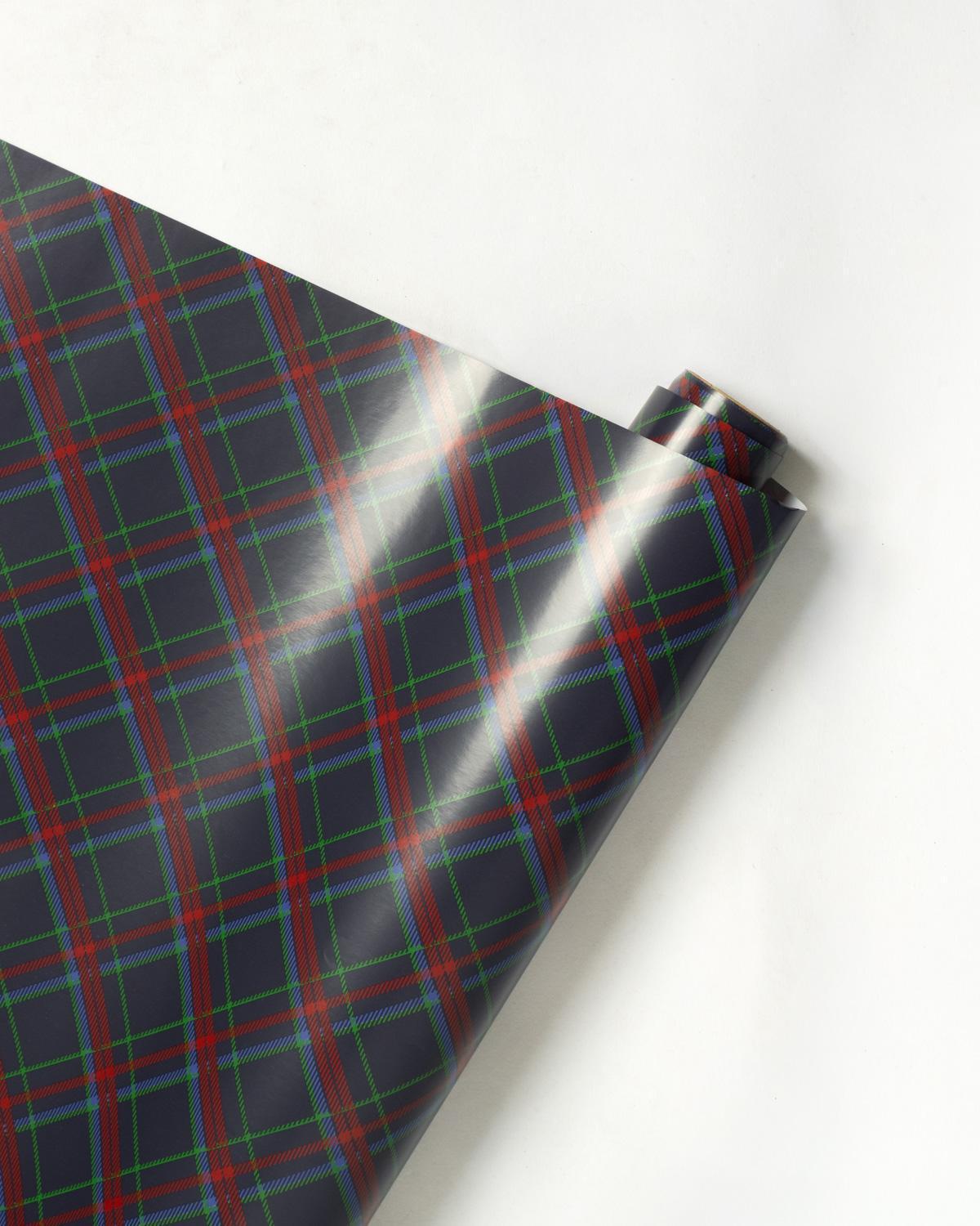 Layton Plaid Gift Wrapping Paper
