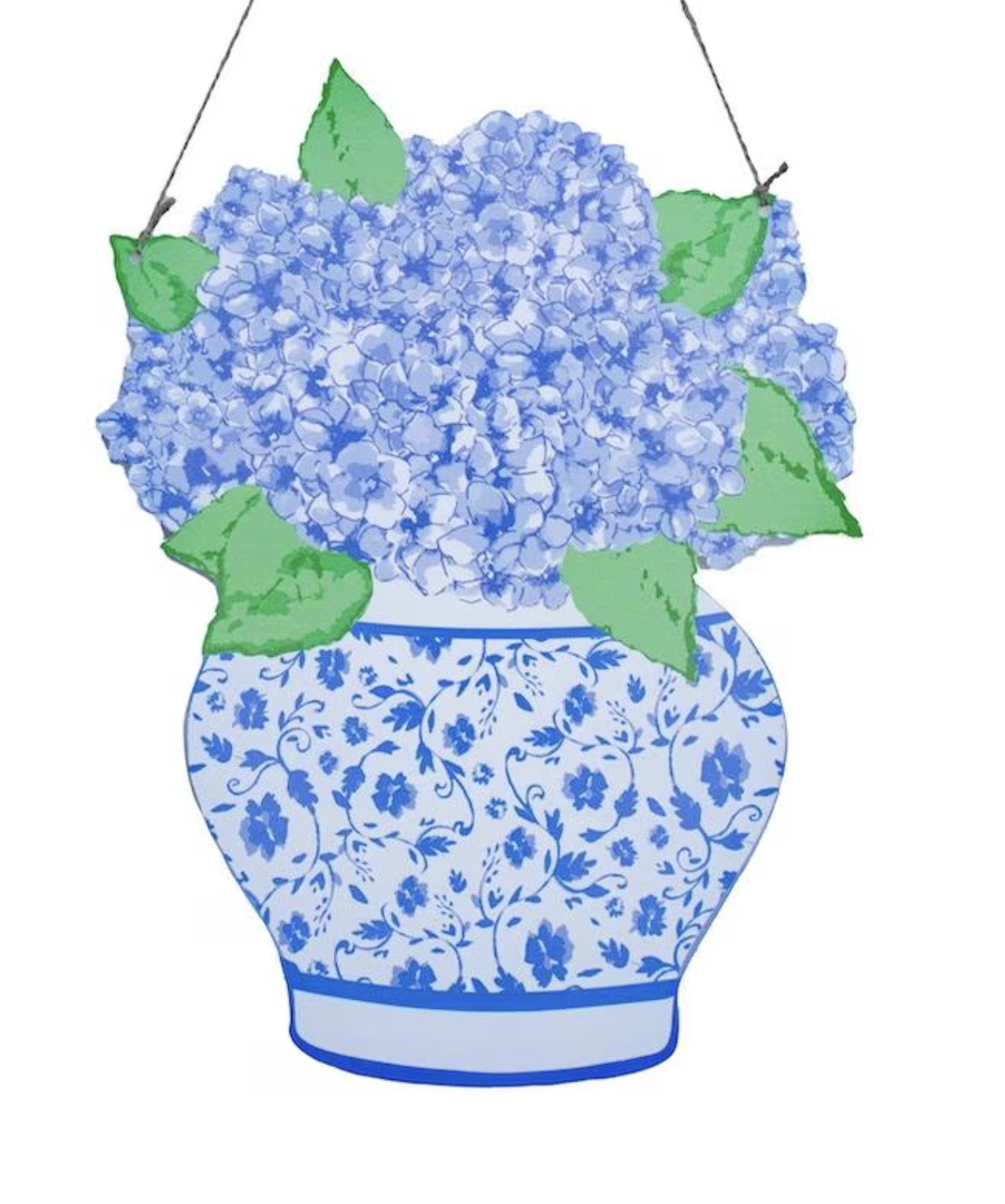 Hydrangea Vase Door Hanger