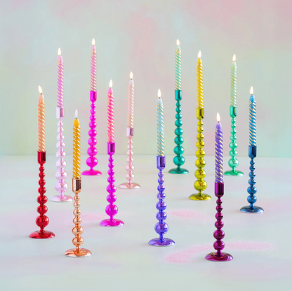 Rainbow Reflective Candle Holder 10.25