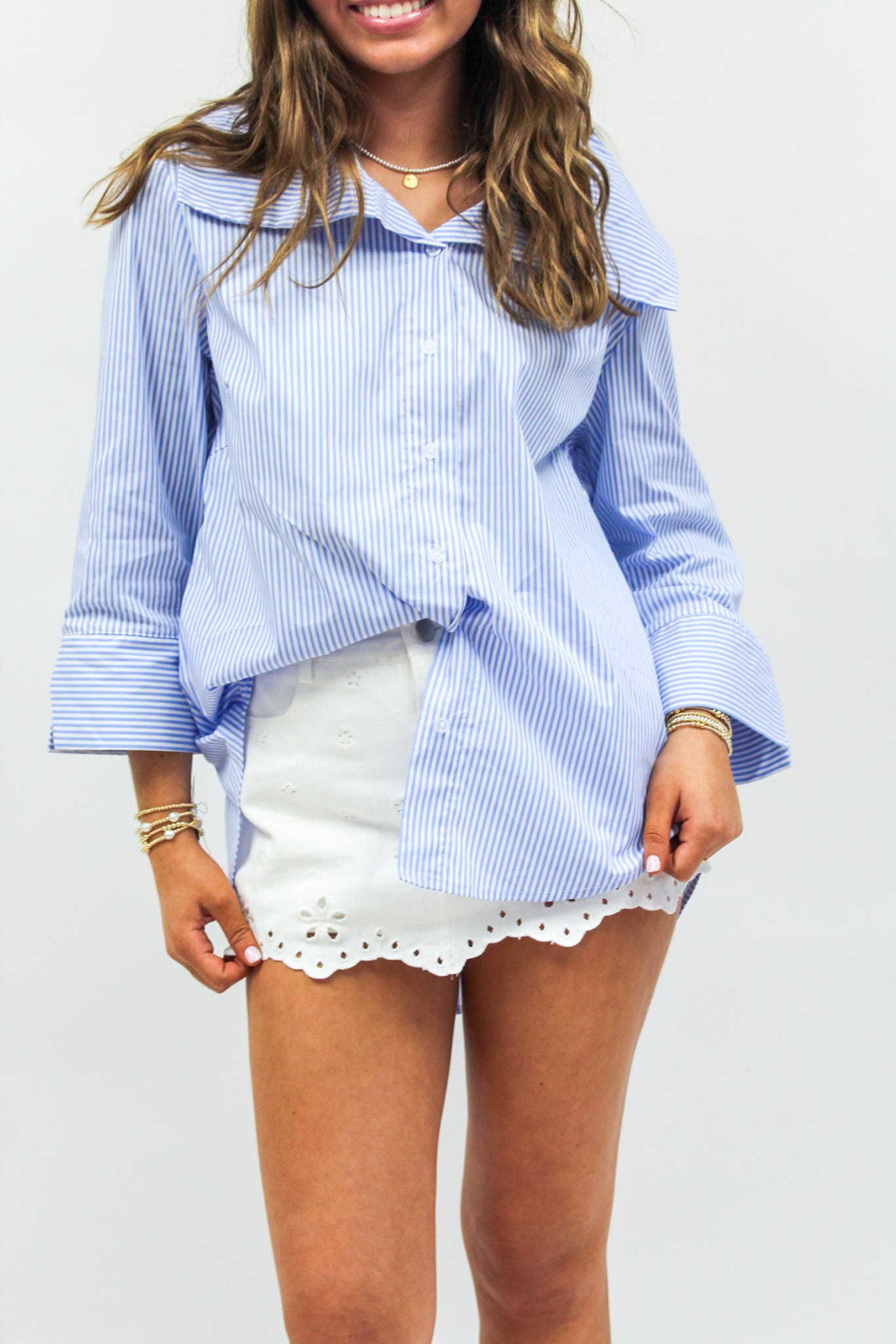 Pearl Petal Eyelet Shorts