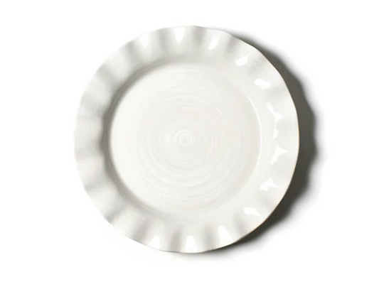 Signature 11 Ruffle Plate White