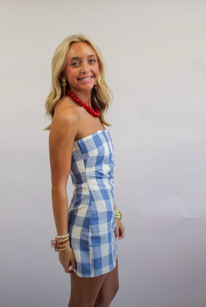 Nantucket Breeze Strapless Mini Dress