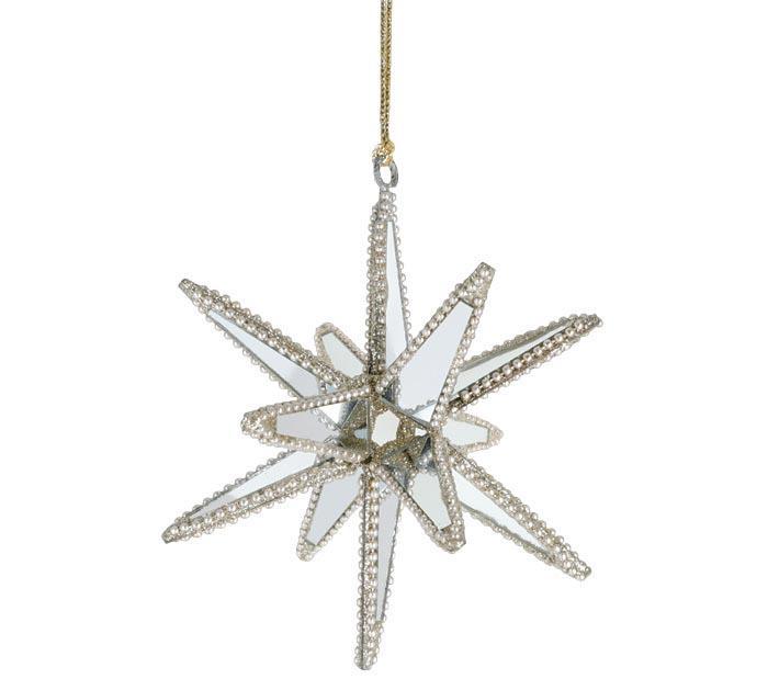 Gold Mirrored Starburst Ornament