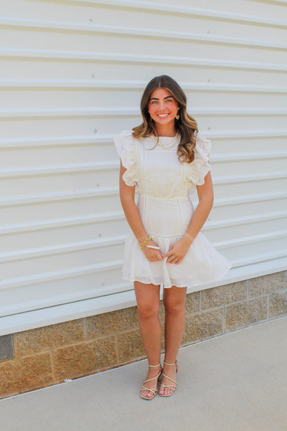 Sutton Ruffle Sleeve Mini Dress