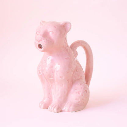 Stoneware Leopard Pitcher