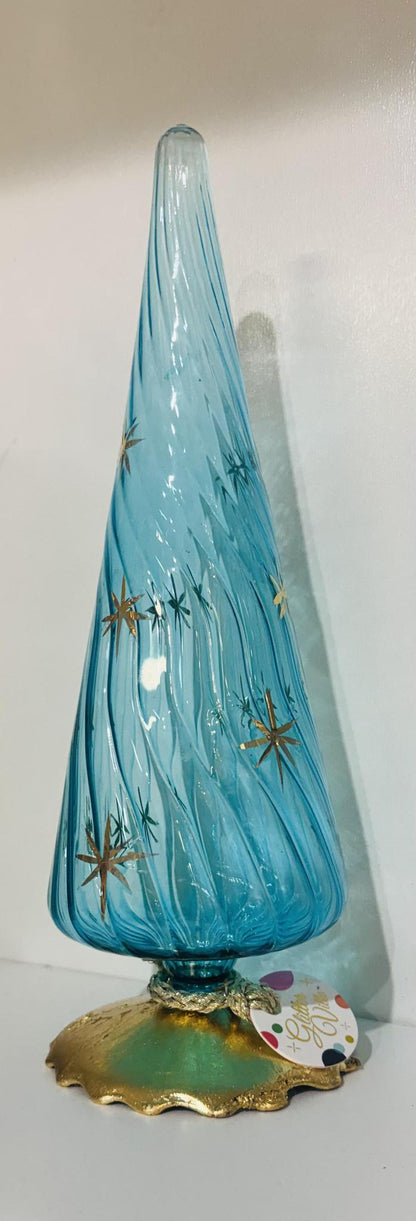 Gold Glint Swirl Tree 12 Assorted