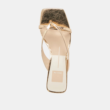 Brevel Gold Distressed Leather