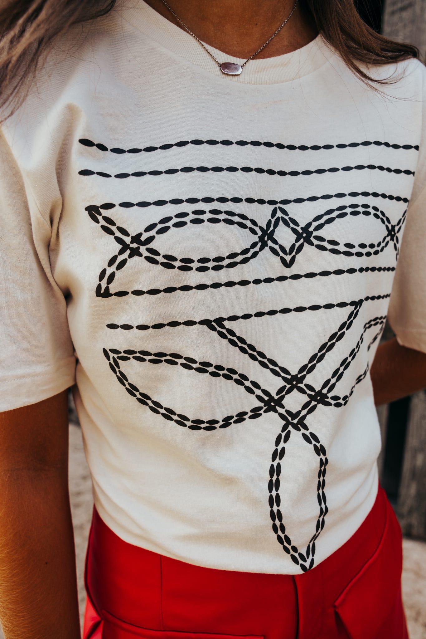 Western Boot Stitch Graphic T-Shirts
