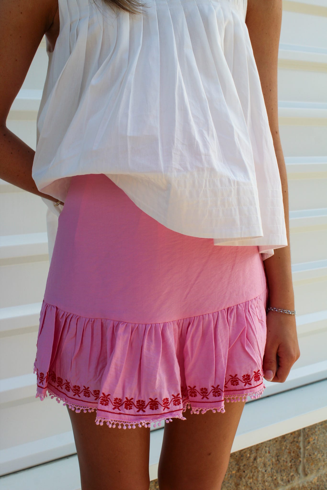 Street Siren Mini Skirt in Pink