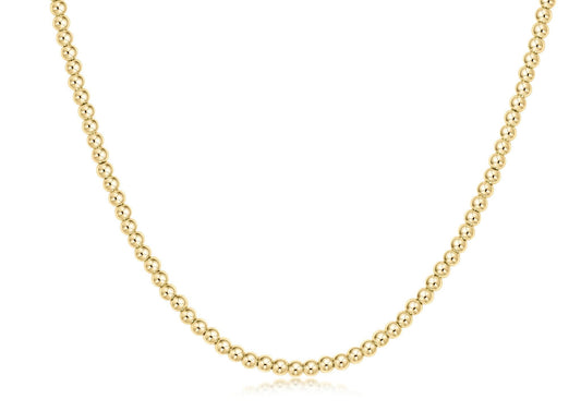 17" Choker Classic Gold 3mm Bead