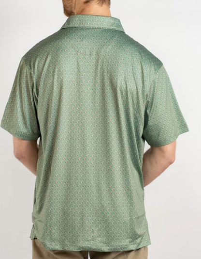 Men's Flying Mallard Performance Polo Green/Multi