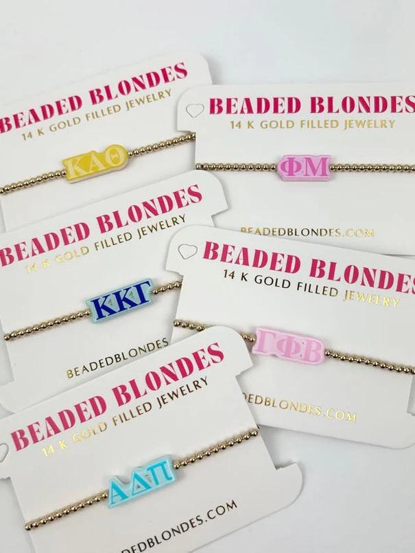 14k Gold Filled Sorority Bracelet