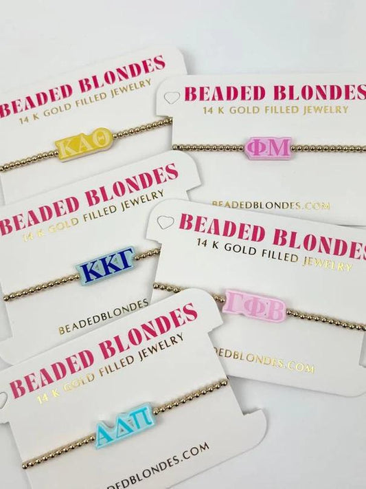14k Gold Filled Sorority Bracelet