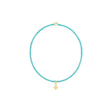 Hope Classic Turquoise Bracelet- Signature Cross Small Gold Charm