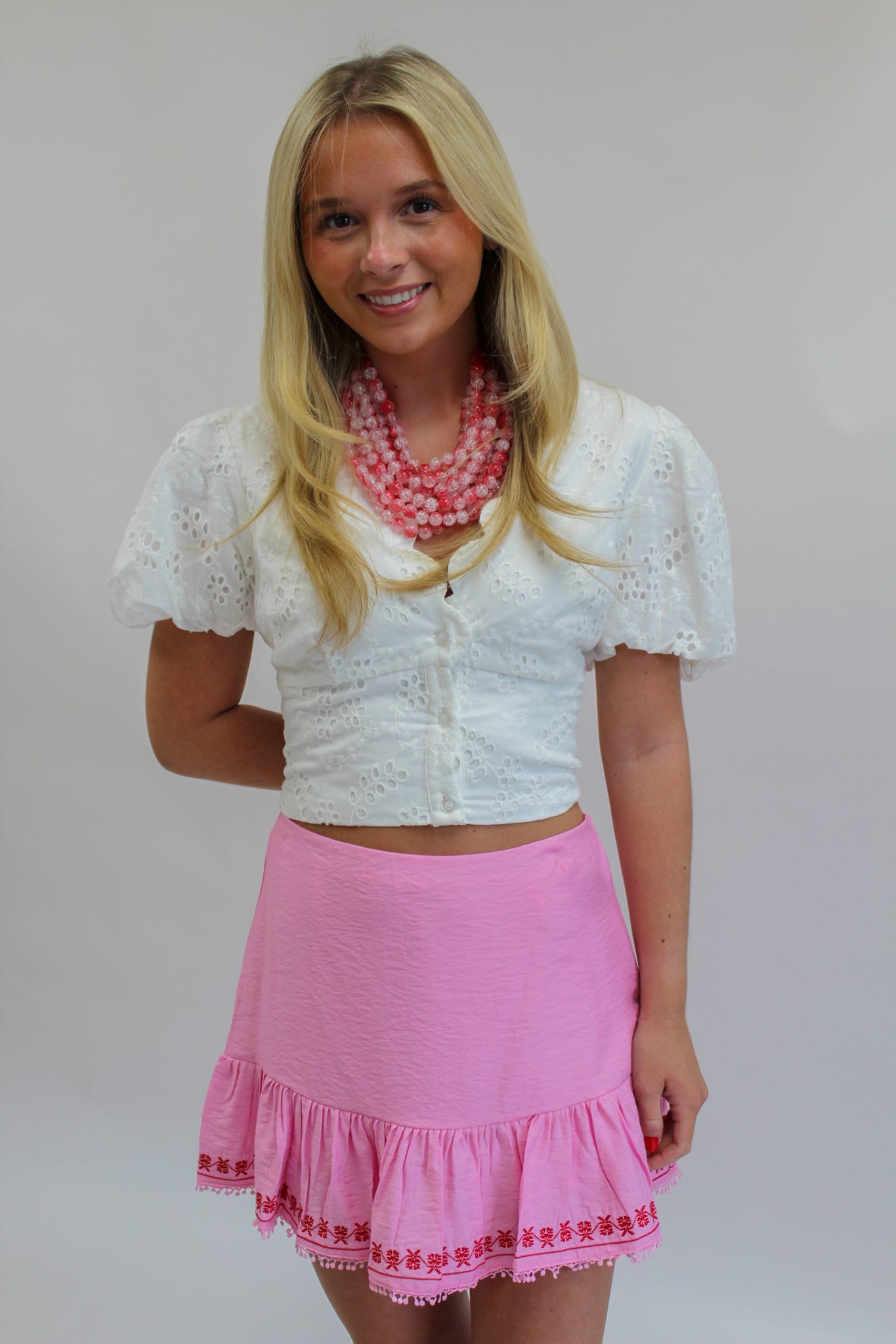 Street Siren Mini Skirt in Pink