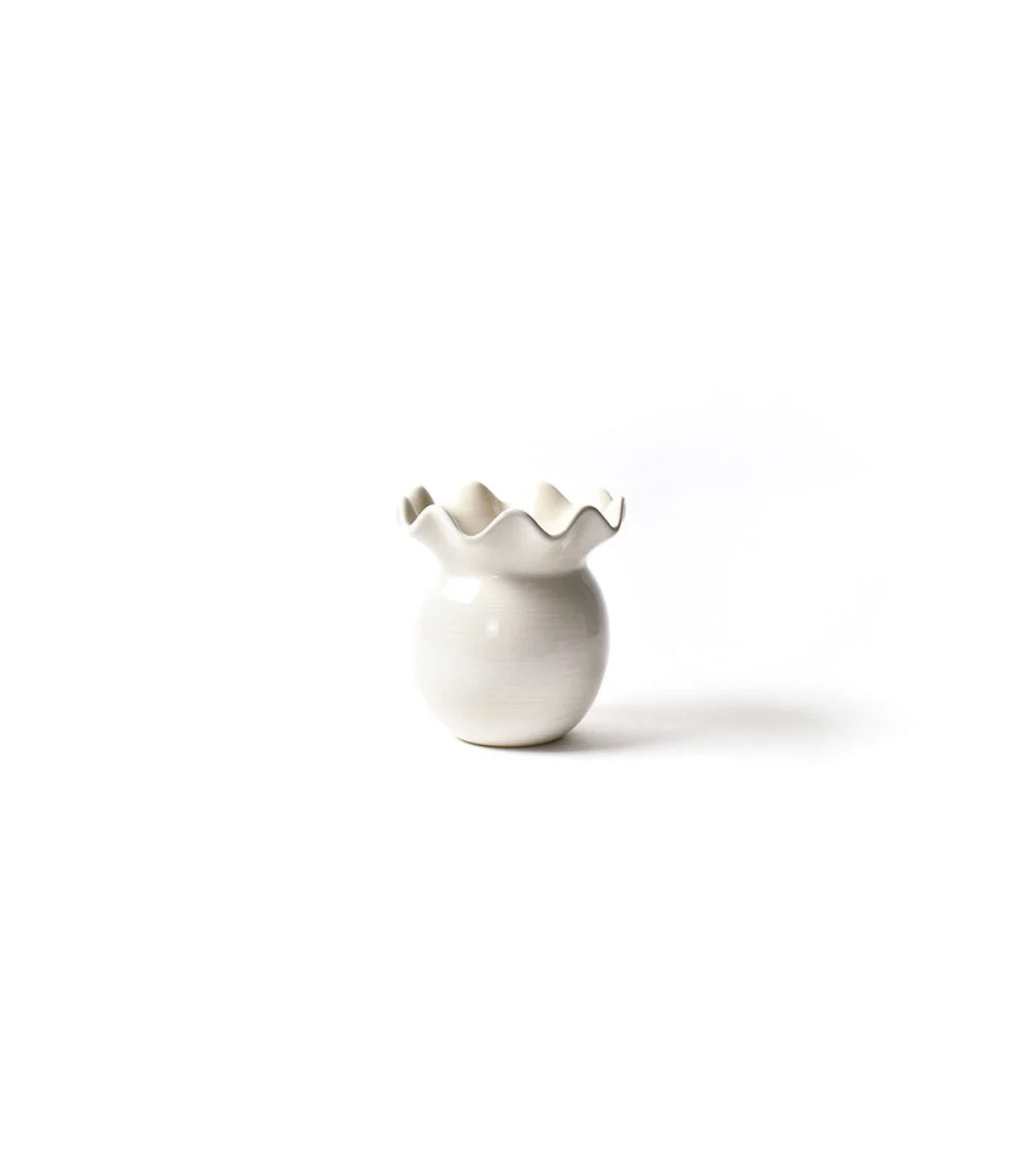 Signature White Ruffle Vase