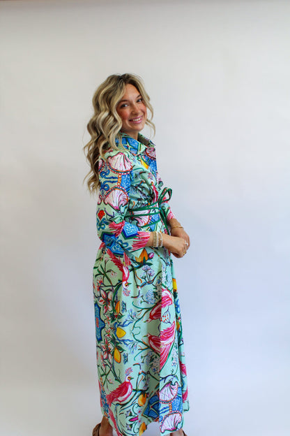 Mint Chinois Obi Sash