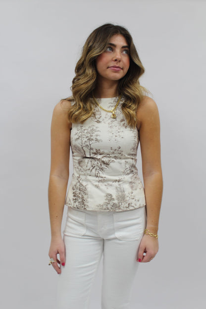 Heirloom Garden Sleeveless Top