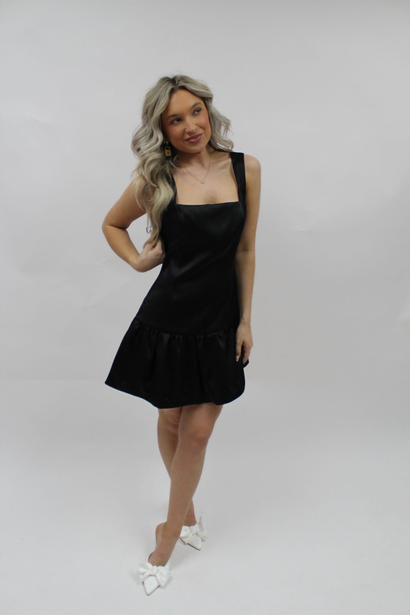 Black Tie Beauty Mini Dress