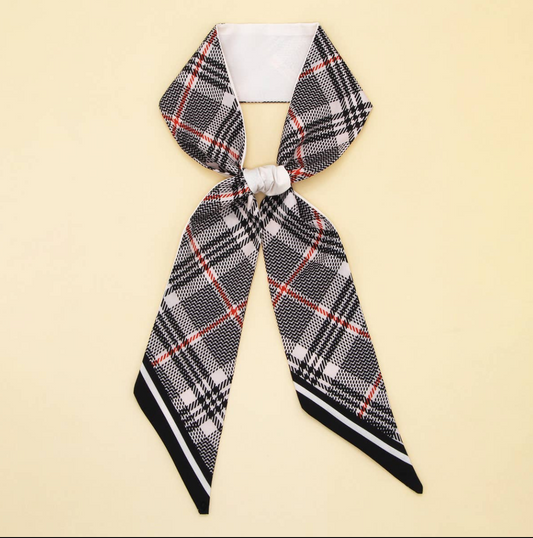 STRIPED PRINT SILK SCARVES