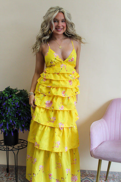 Callie Song Bird Yellow Dress