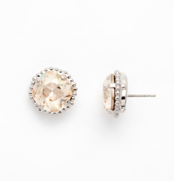 Cushion-Cut Solitaire Stud Earrings