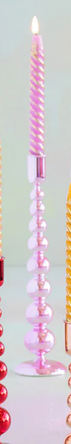 Rainbow Reflective Candle Holder 12.5
