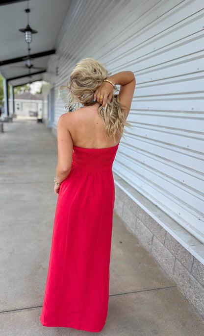 Phillipa Red Dress