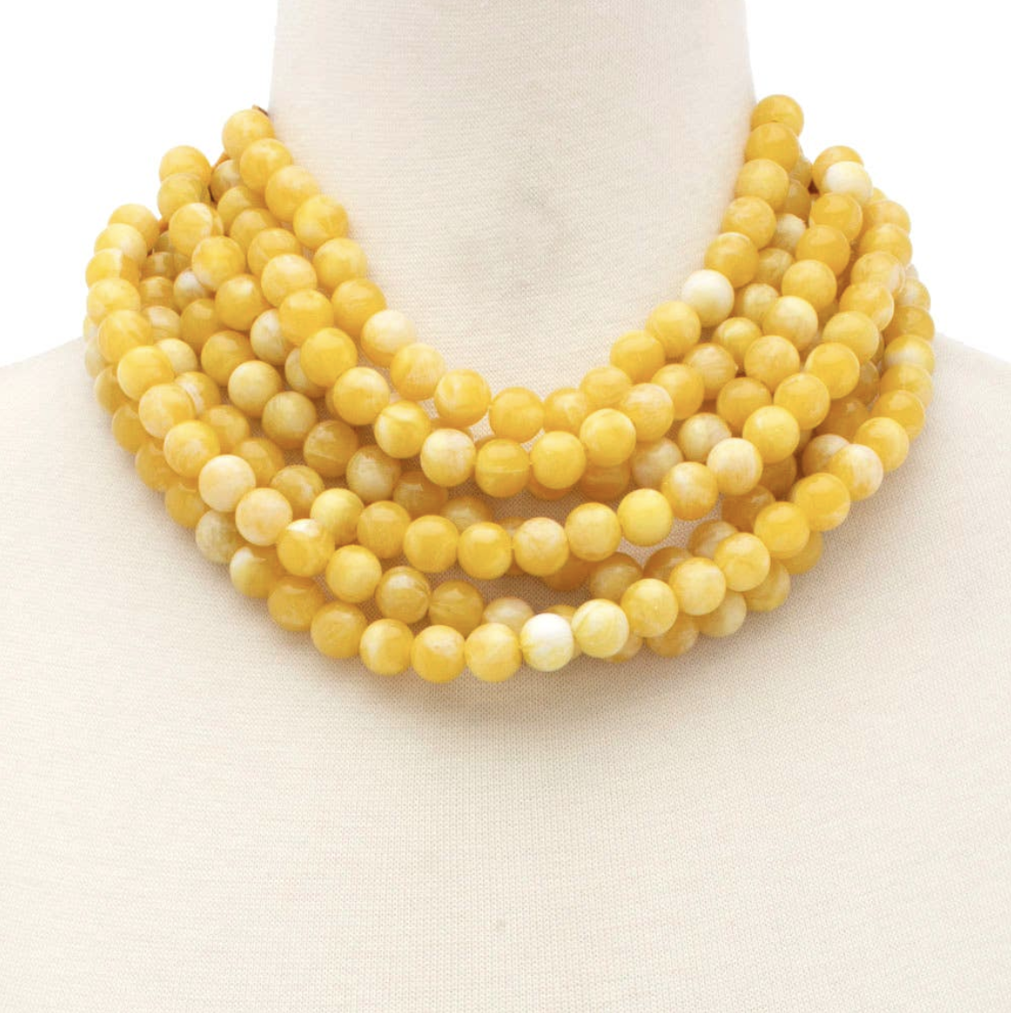 Chunky Beaded Layered Necklace